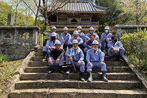 日輪寺　除草作業